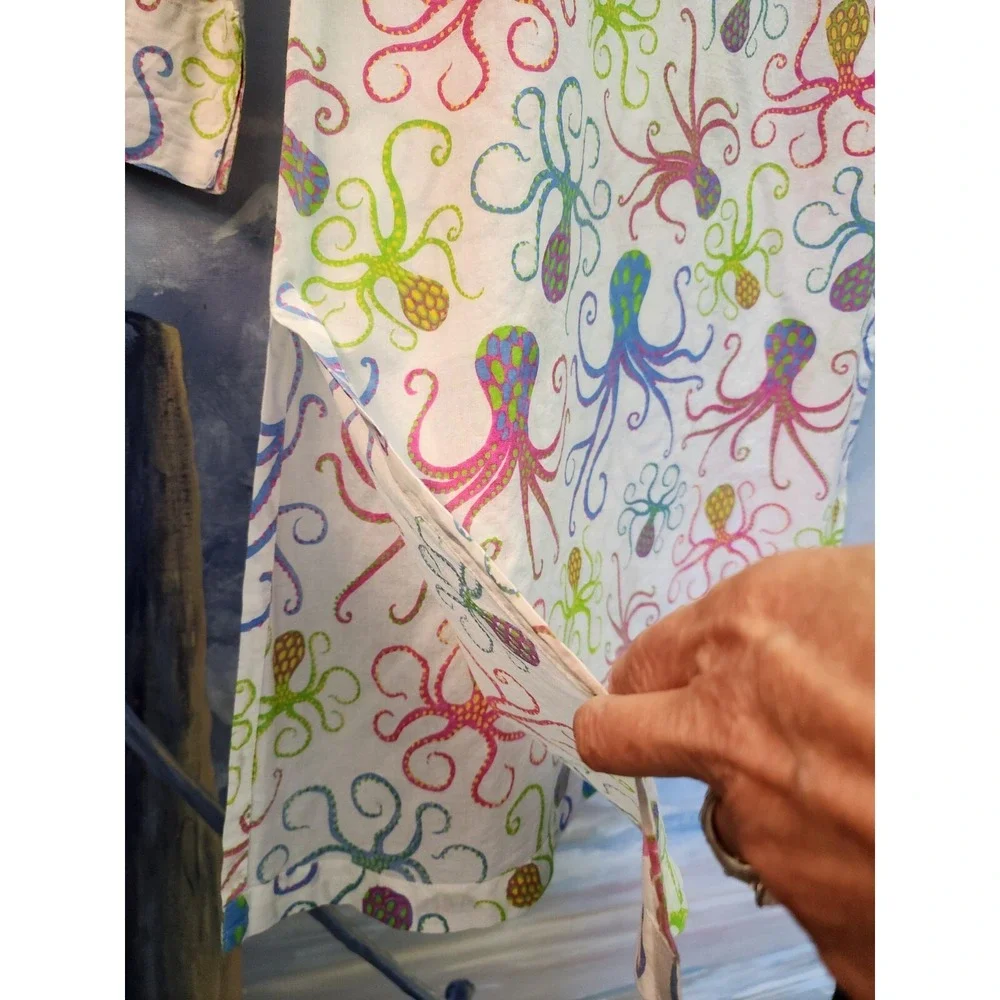 Gretchen Scott XS NEW Octopus Print Tunic Colorful $129
